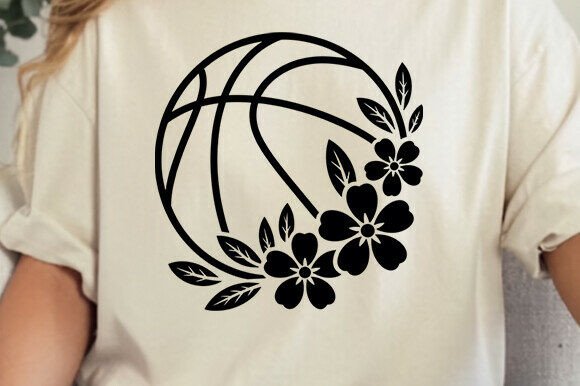Floral Football Svg, Floral Sport