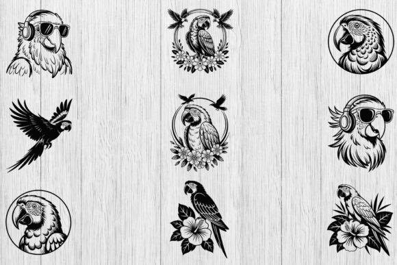 Floral Parrot SVG Bundle Review