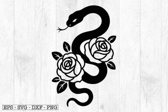 FLORAL SNAKE SVG: A Unique Embroidery Design