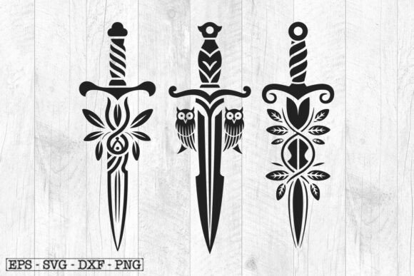 Floral Sword SVG: A Unique Embroidery Design