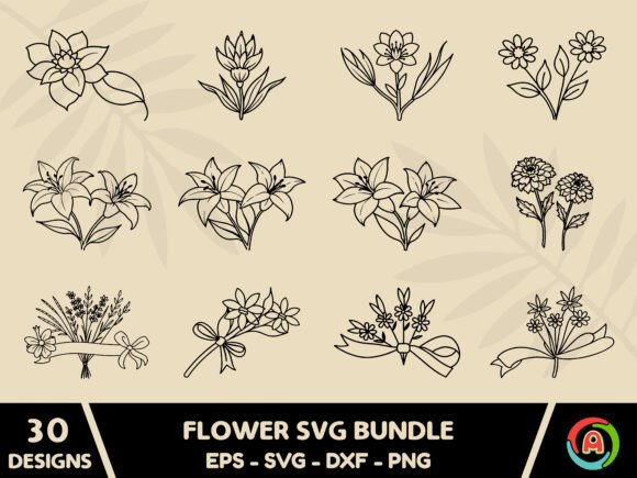 Flower Outline Bundle SVG Review